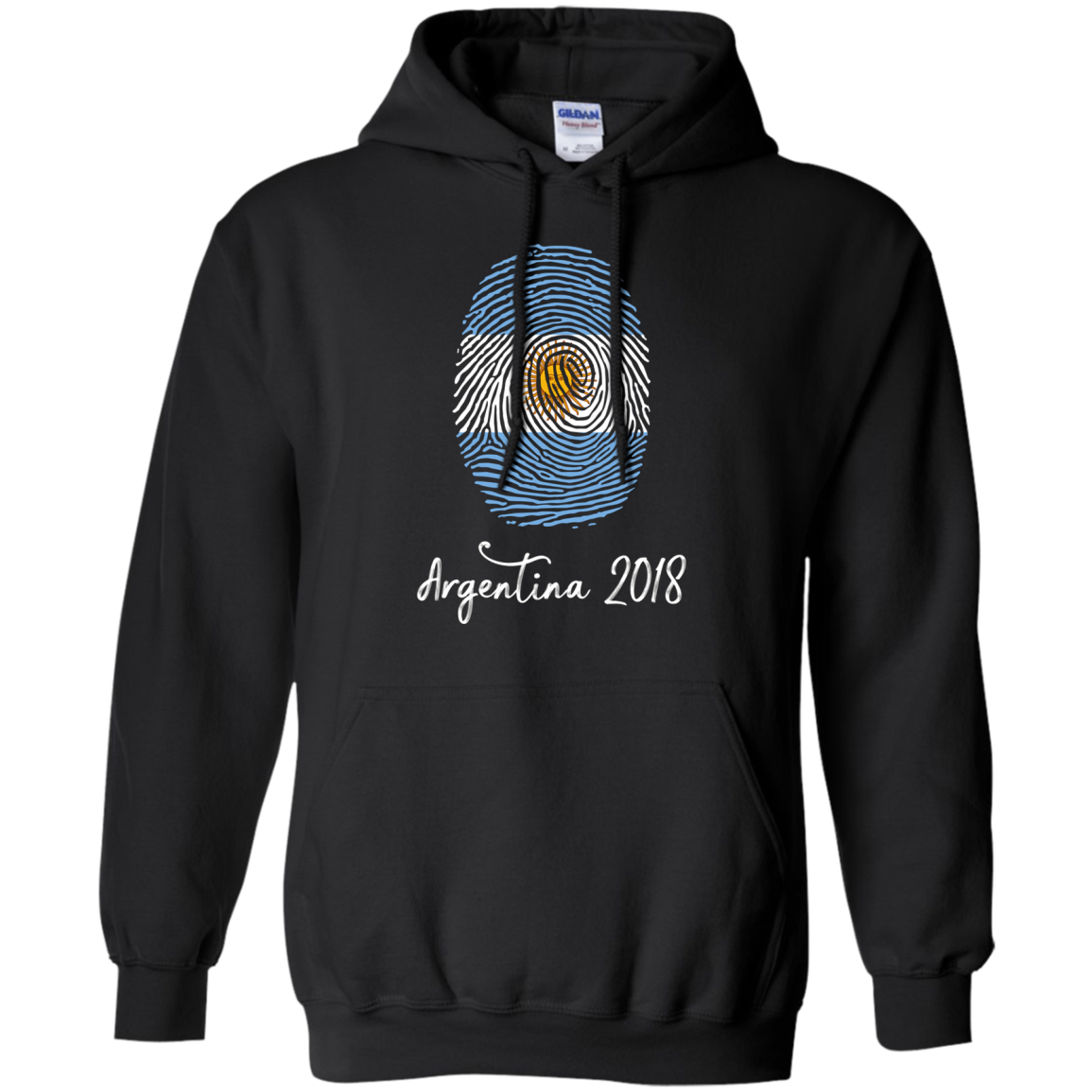Argentina Shirt 2018 Thumbprint Soccer Flag Design