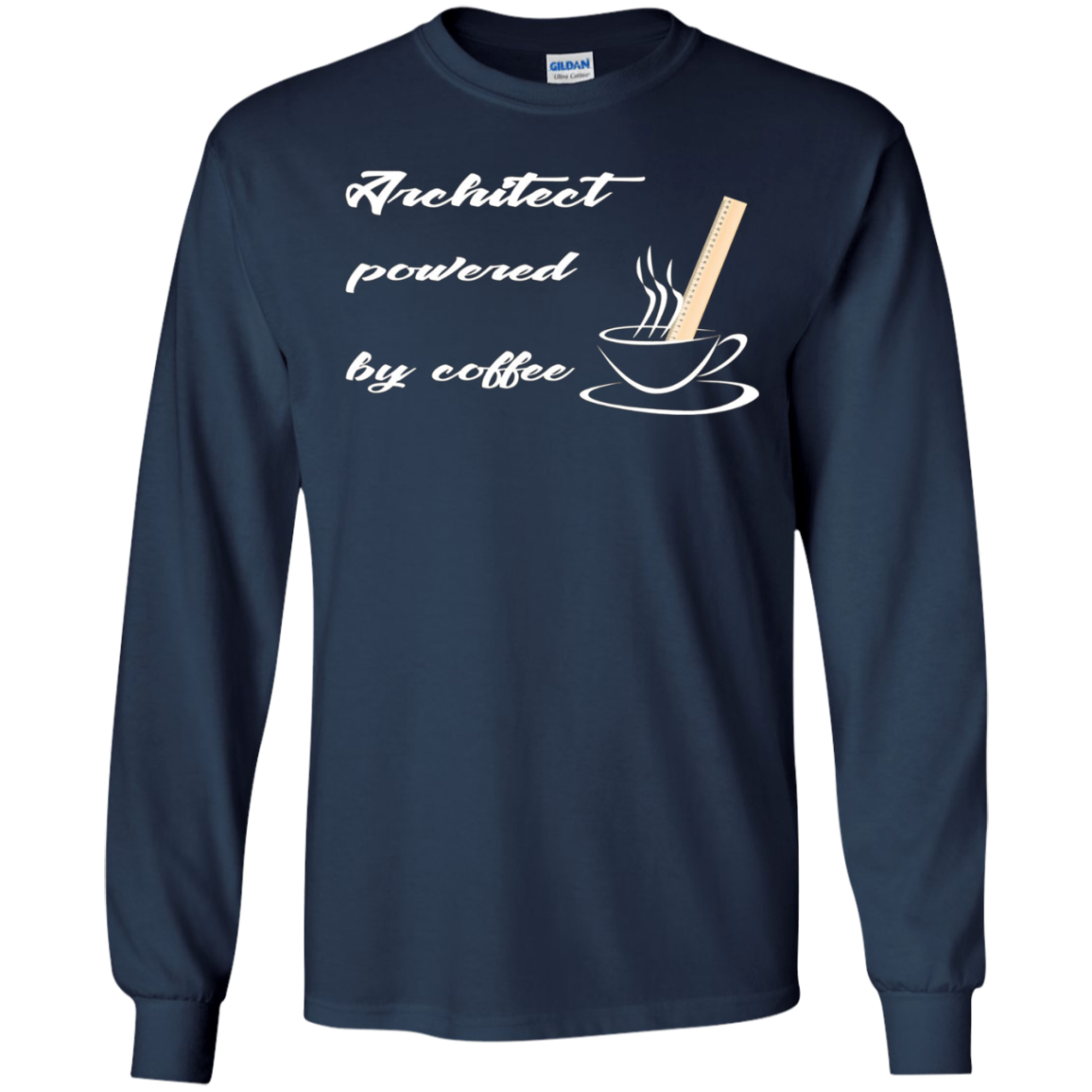 Architect T-shirt - Architect Powered By Coffee - Funny Gift