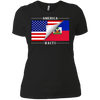 Image of American Haitian Flag Stars T-Shirt Great Gift Tee