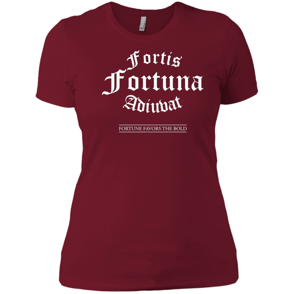 "Fortis Fortuna Adiuvat" Latin Quote T-Shirt