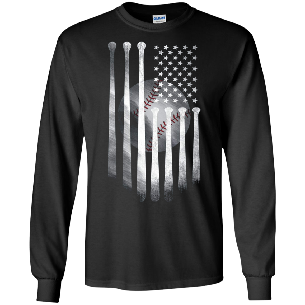 American Flag Vintage Baseball Flag T-Shirt, Dad, Mom, Kid T