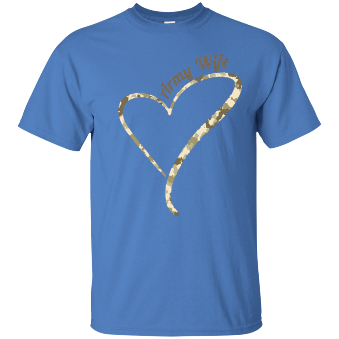 Army Wife T-Shirt- Army Wife Camouflage Shirt