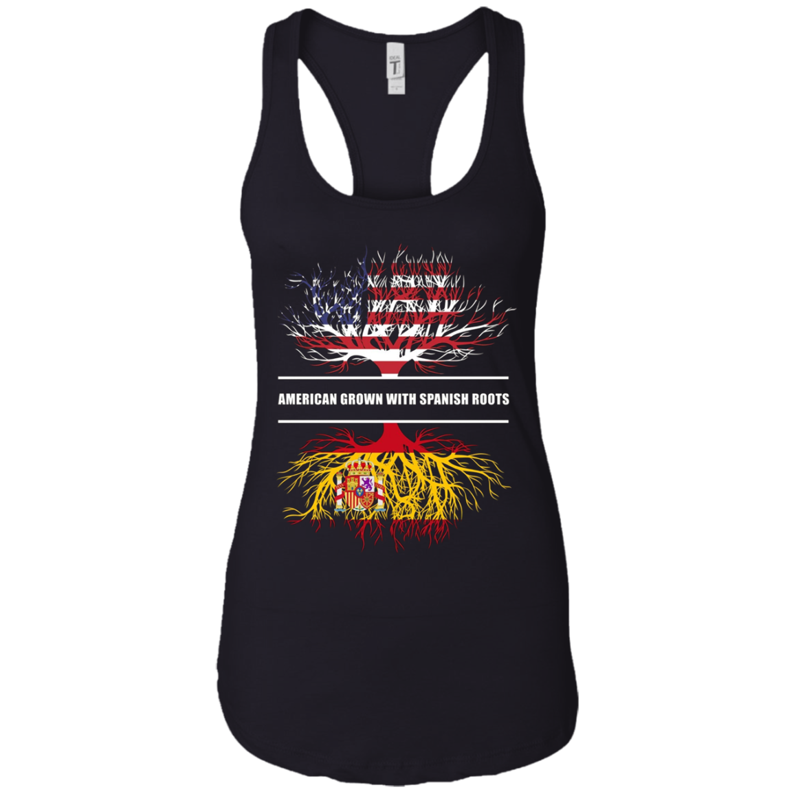 American Grown With Spanish Roots T-Shirt Spain Tee