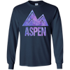 Image of Aspen Colorado T-Shirt Watercolor Hiking Adventure