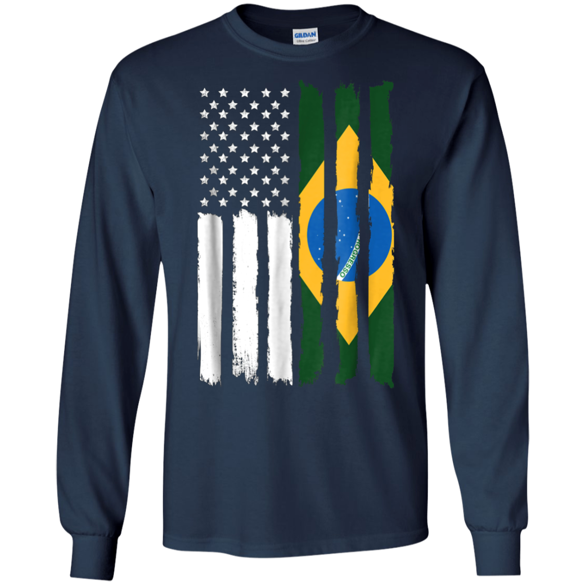 American Brazil Patriotic Flag T-shirt