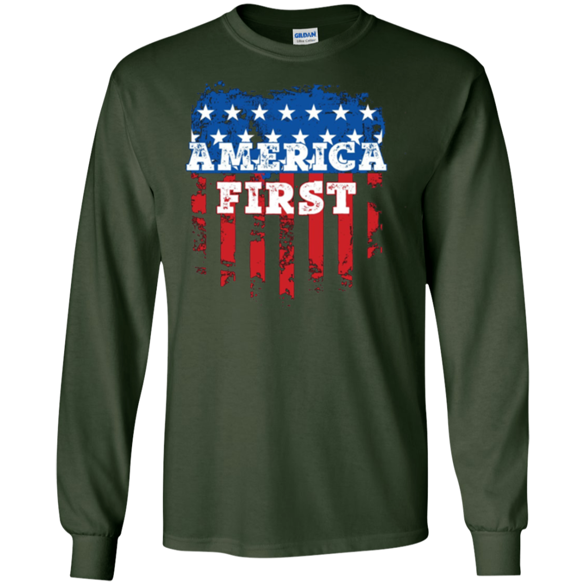America First USA T Shirt with the American Flag