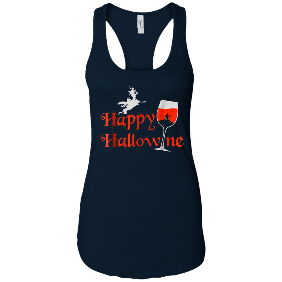 Funny Halloween Wine Tshirt, Happy Hallowine, for Men Women