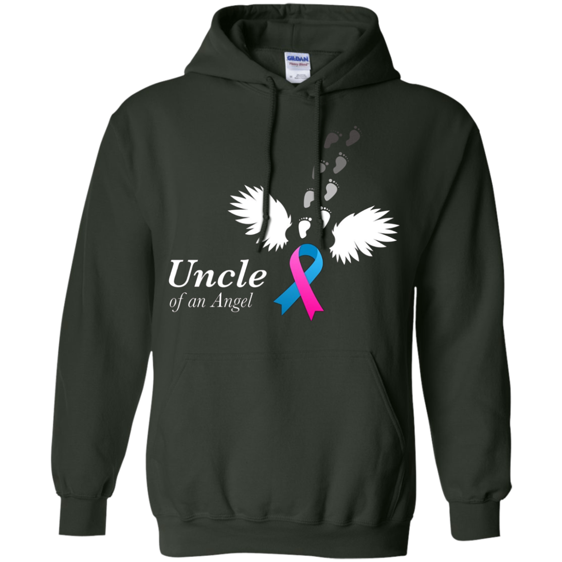 Angel Uncle T-Shirt. Miscarriage Awareness Infant Loss