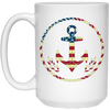 Image of American Flag USA Sailor Anchor, Military 4th of July Shirt