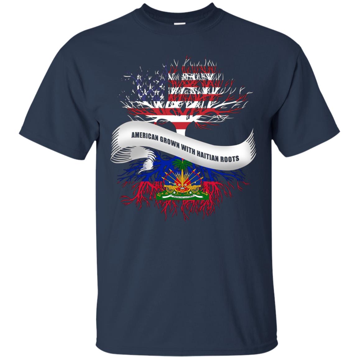 American Grown With Haitian Roots T-Shirt Haiti Tee