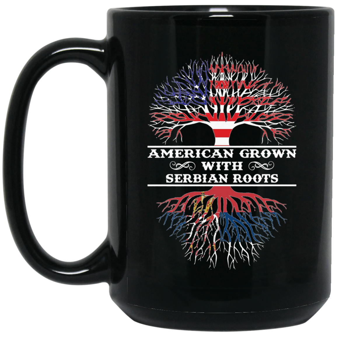 American Grown With Serbian Roots Tee Shirt