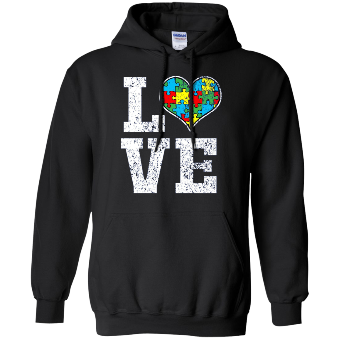 Autism Shirt Love Support Puzzle Heart Autistic Shirt