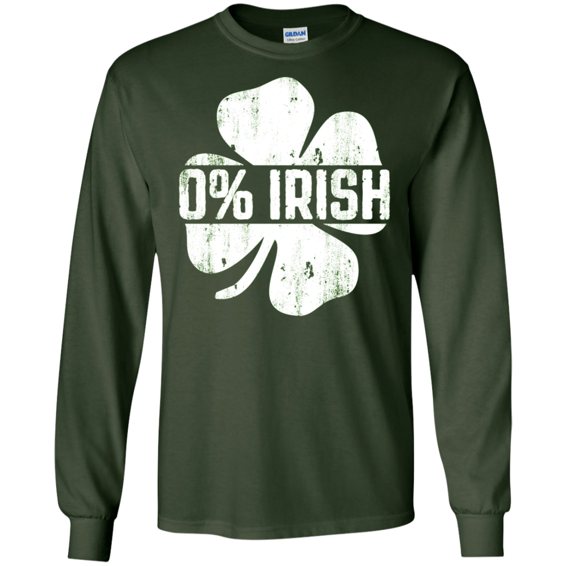 0% Irish T-Shirt Vintage St. Patrick Day Gift Shirt