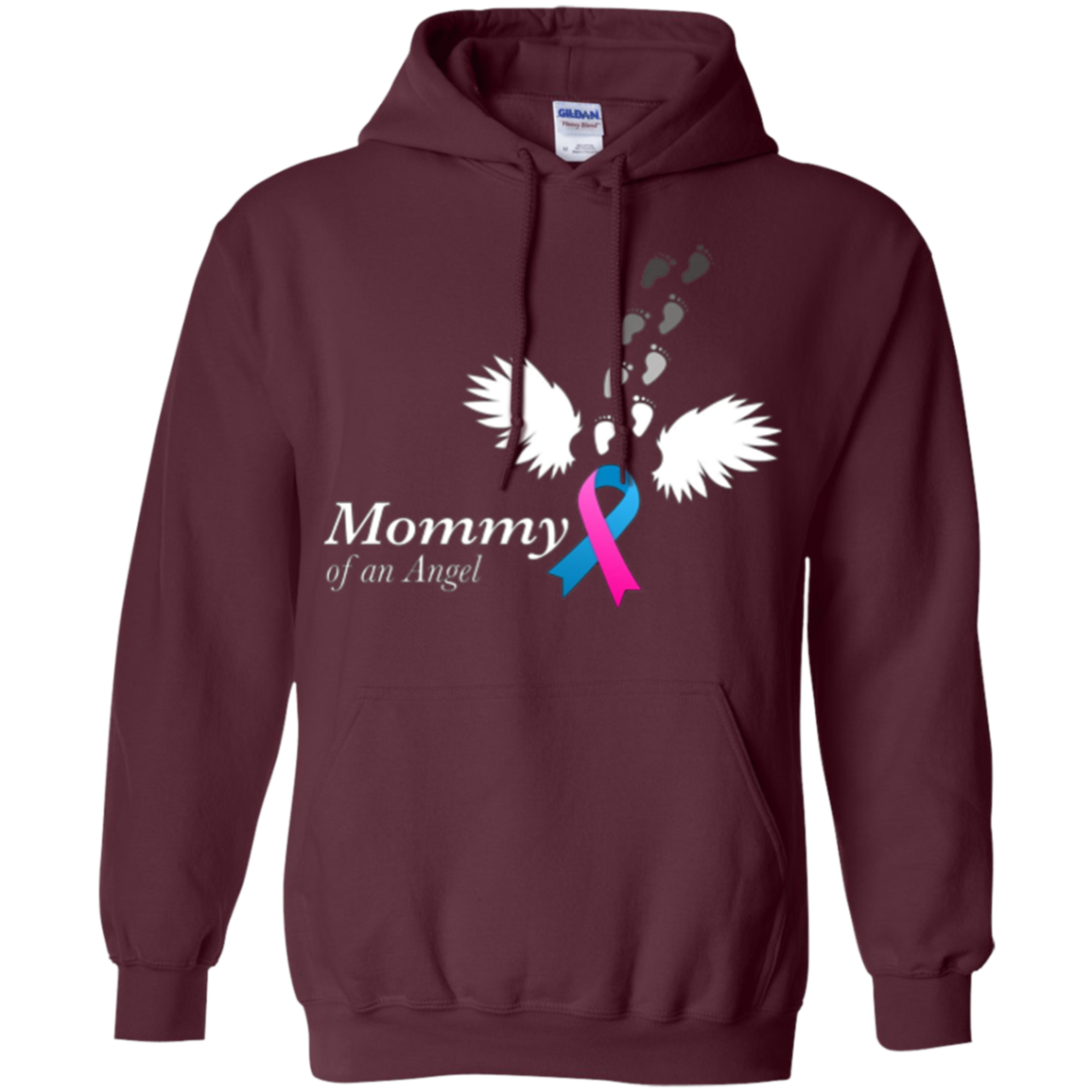 Angel Mommy T-Shirt. Miscarriage Awareness Infant Loss Tee
