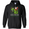 Image of Santa Riding Dinosaur Tyrannosaurus Gift Tshirt