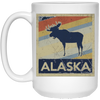 Image of Alaska Moose Retro State Love T Shirt