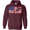 Image of American Flag Runner Sprinter USA Patriotic T-Shirt Sport