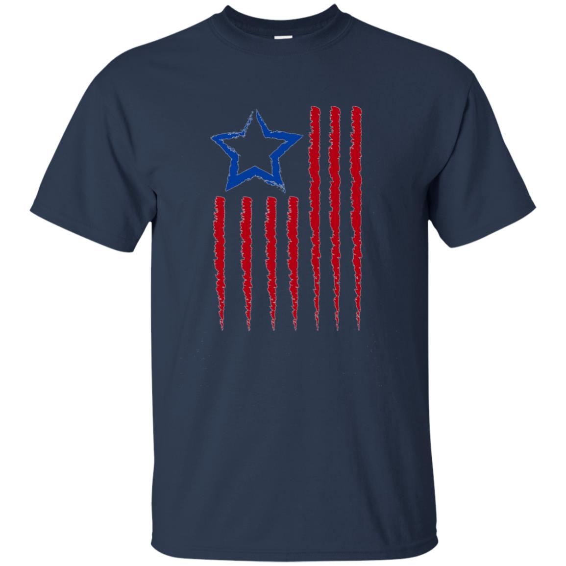 4th of July USA American flag Men Women kids Gift T-shirt