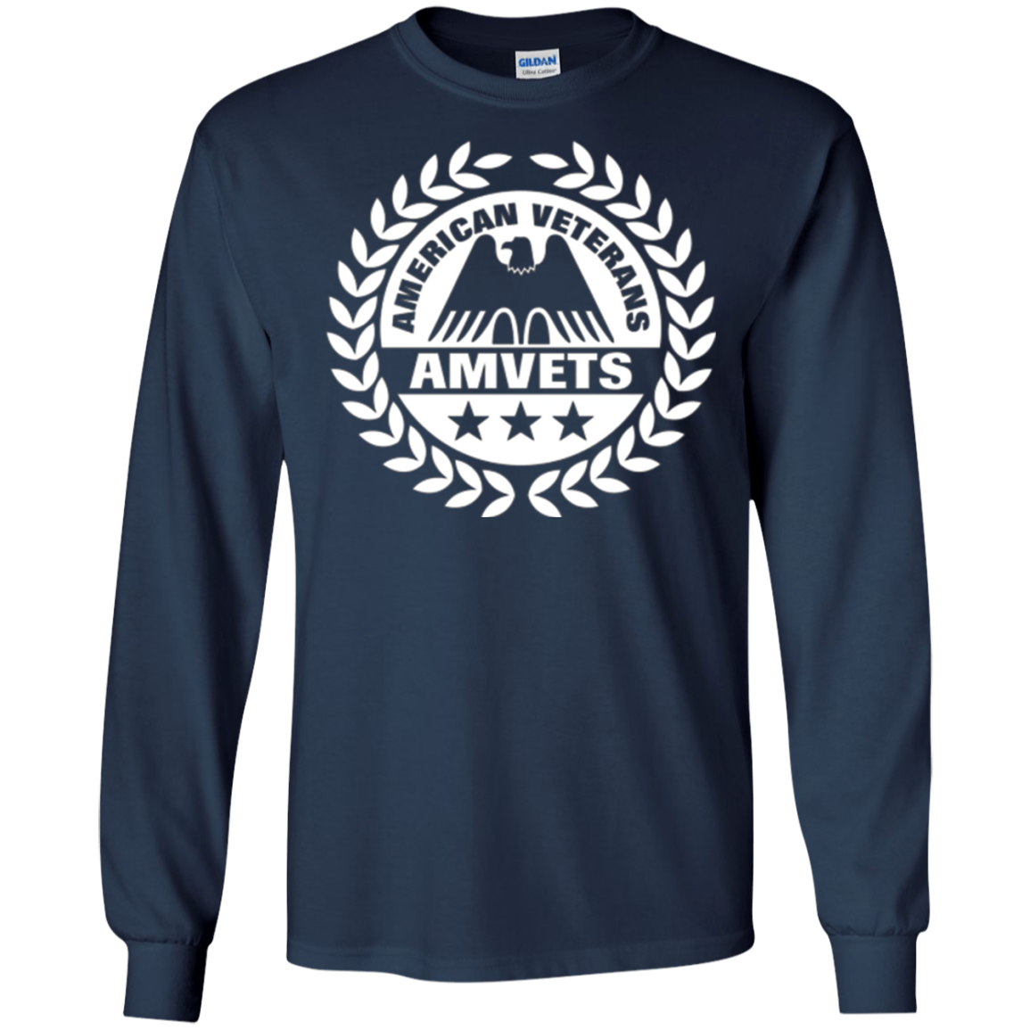 American Veterans AMVETS T-Shirt. Veterans Day Patriotic Tee