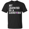 Image of Alzheimer's Awareness Tee For Grandmothers Purple Ribbon Tee