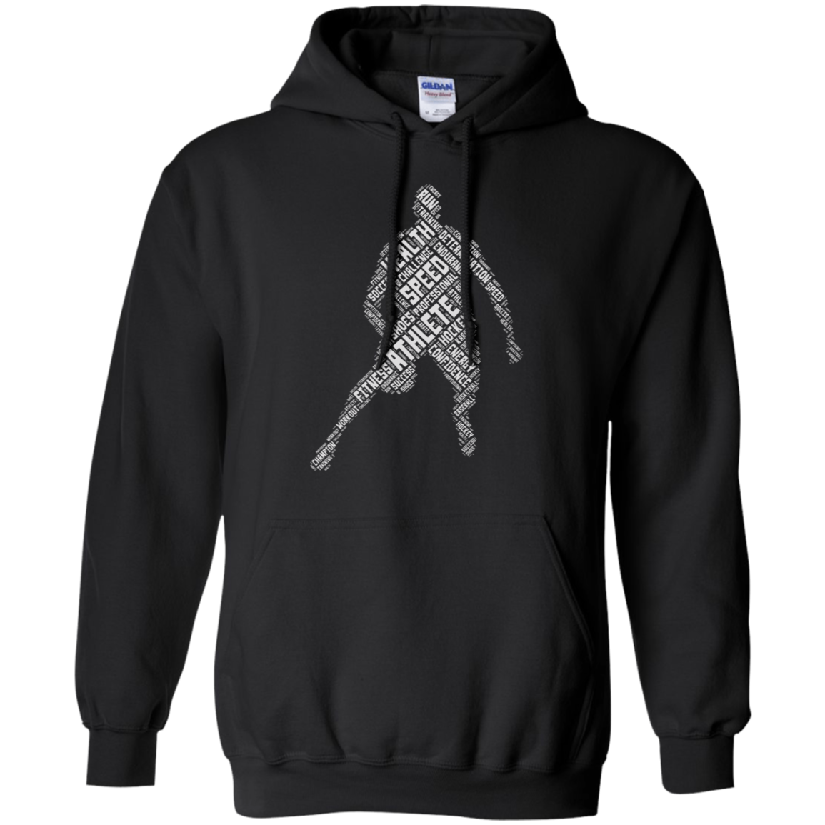 Athlete Gym Fitness Sports T-shirt Word Cloud