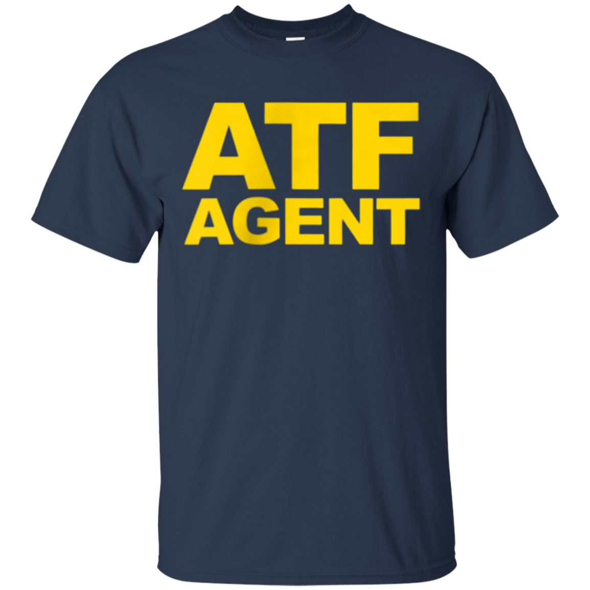 ATF Agent Shirt Navy Blue Front Back ATF Law Cosplay