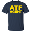 Image of ATF Agent Shirt Navy Blue Front Back ATF Law Cosplay