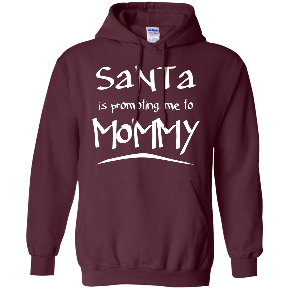 Santa Is Promoting Me To Mommy T-Shirt | Christmas Tee