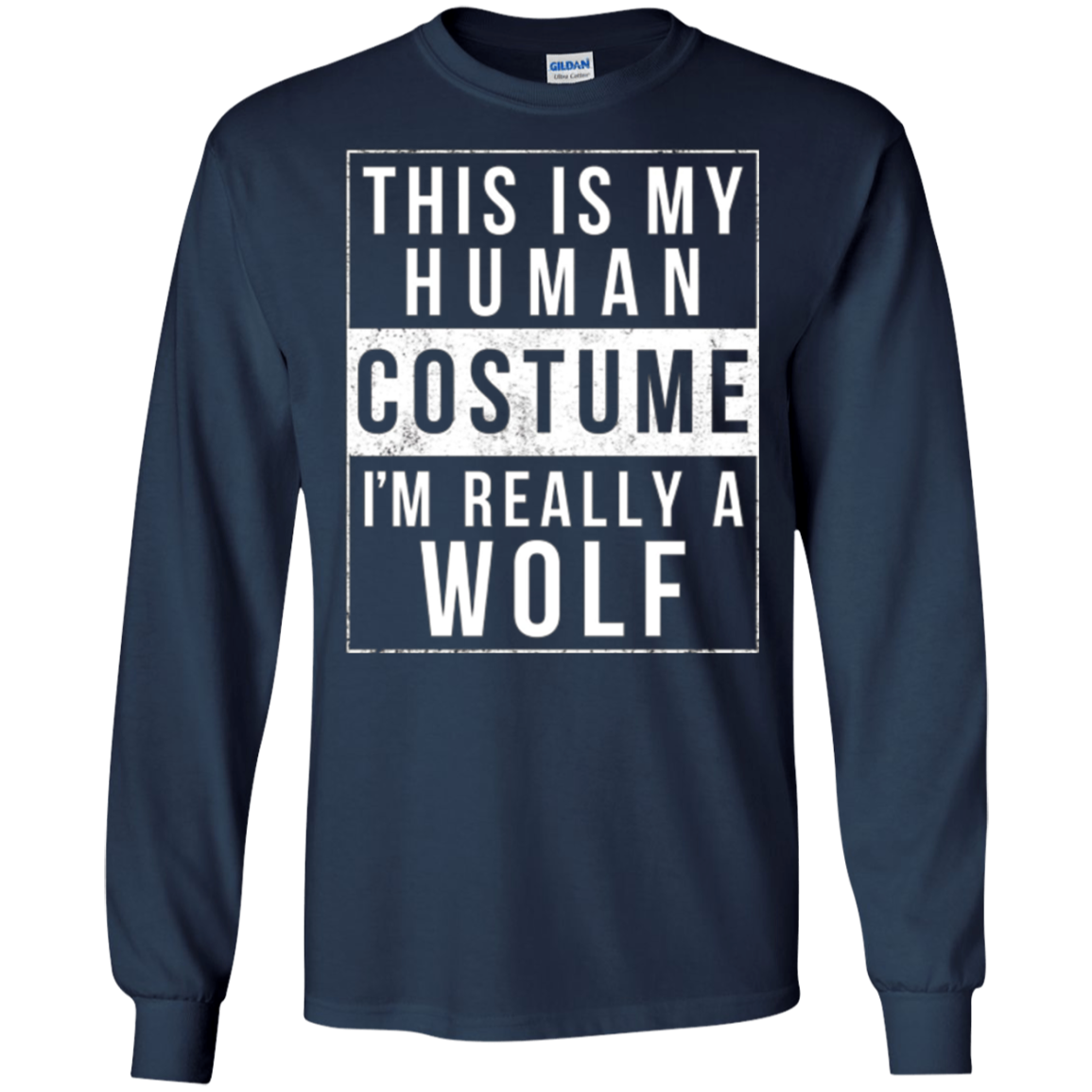 Wolf Halloween Costume Shirt Funny Easy for Kids Men Women