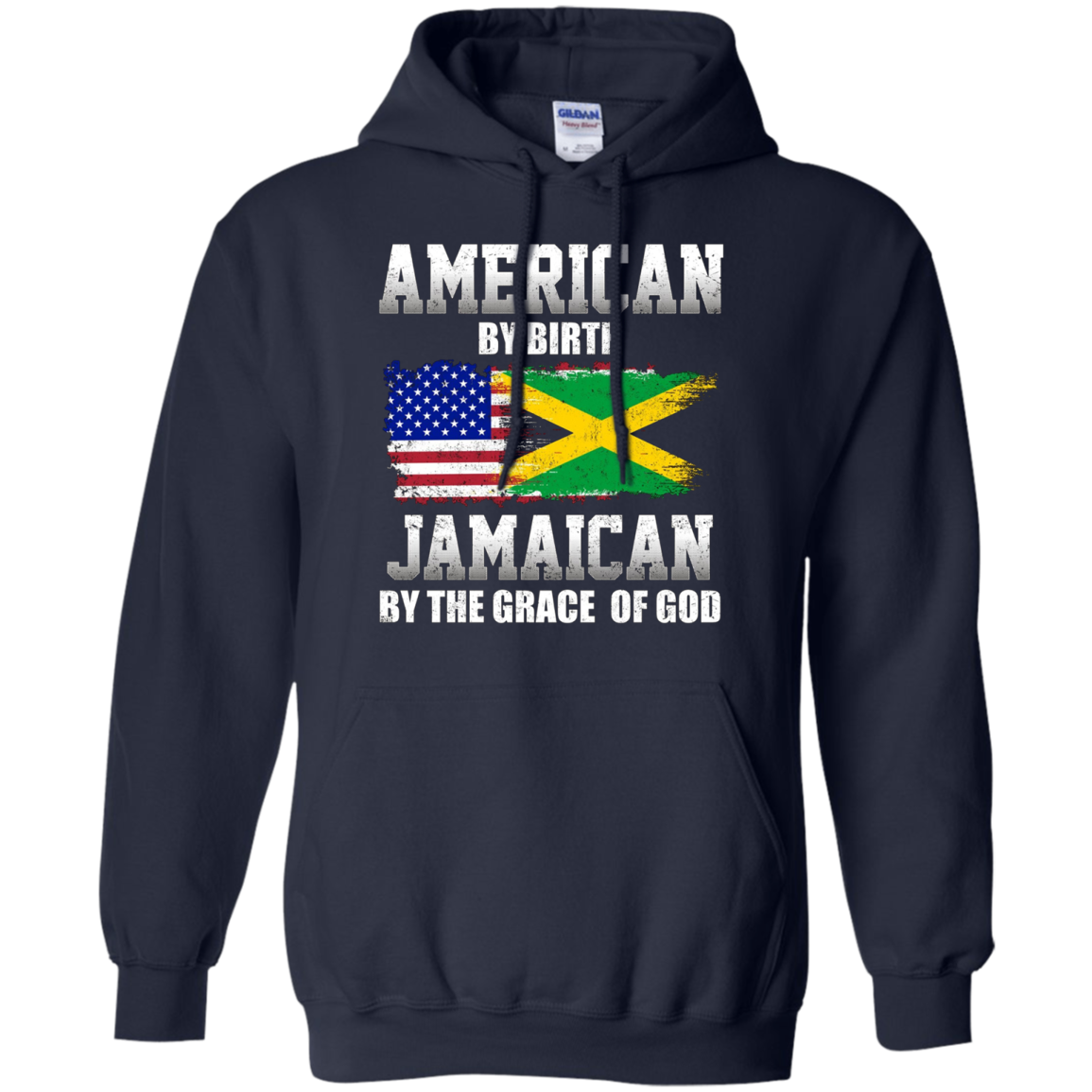 American By Birth Jamaican By The Grace Of God T-shirt