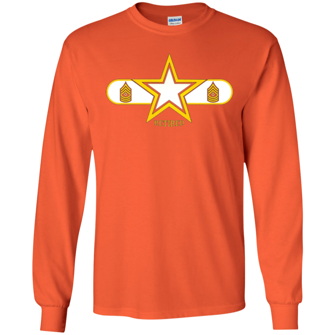 Army First Sergeant Retired Star T-Shirt