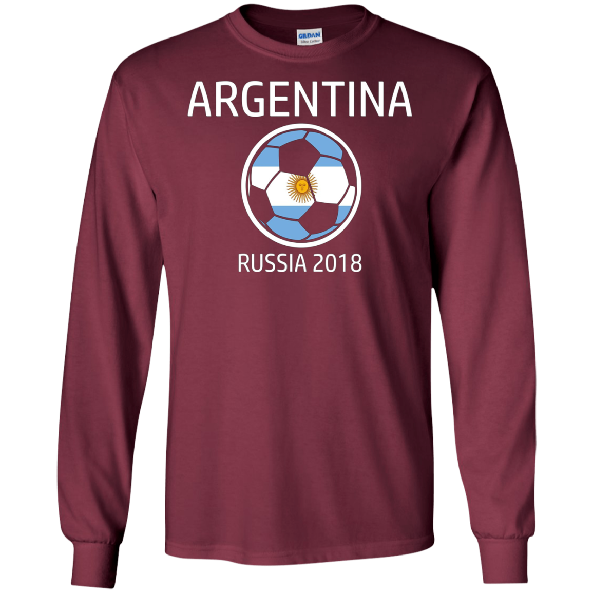 Argentina Soccer Team 2018 Long Sleeve Football T Shirt