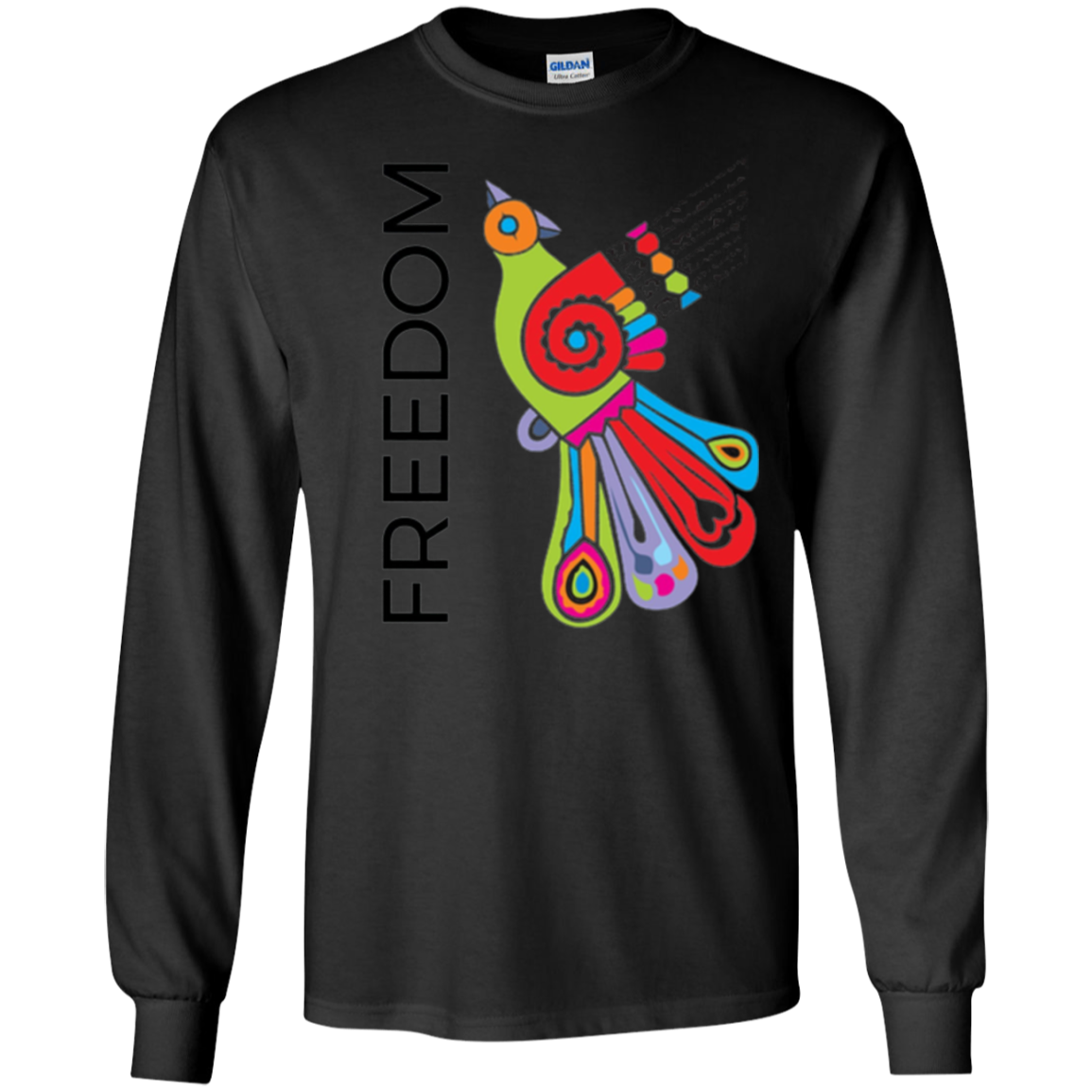 "Freedom" Bright Colorful Bird Diversity Unity T-Shirt