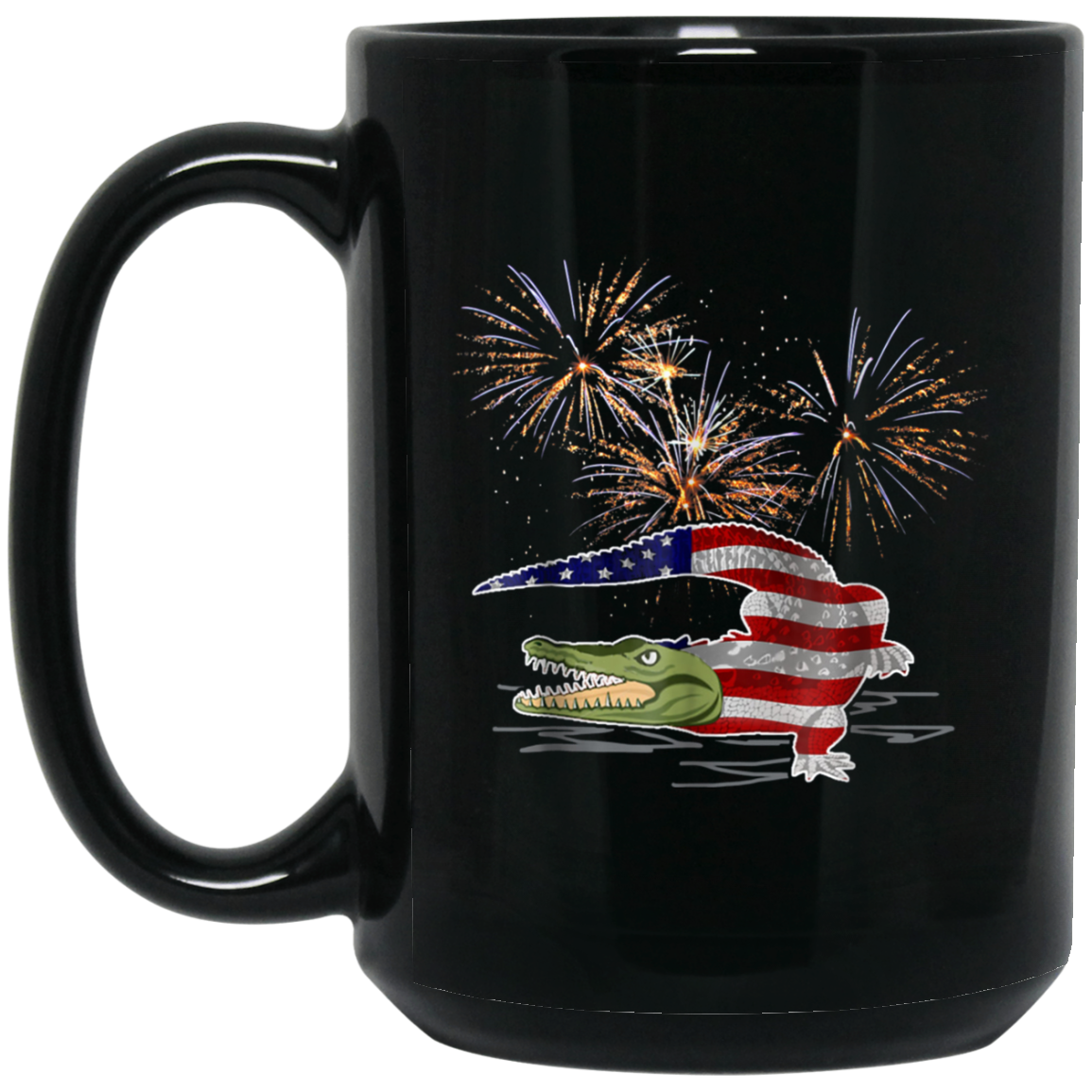 Alligator Firework 4th Of July Shirt Independence Day