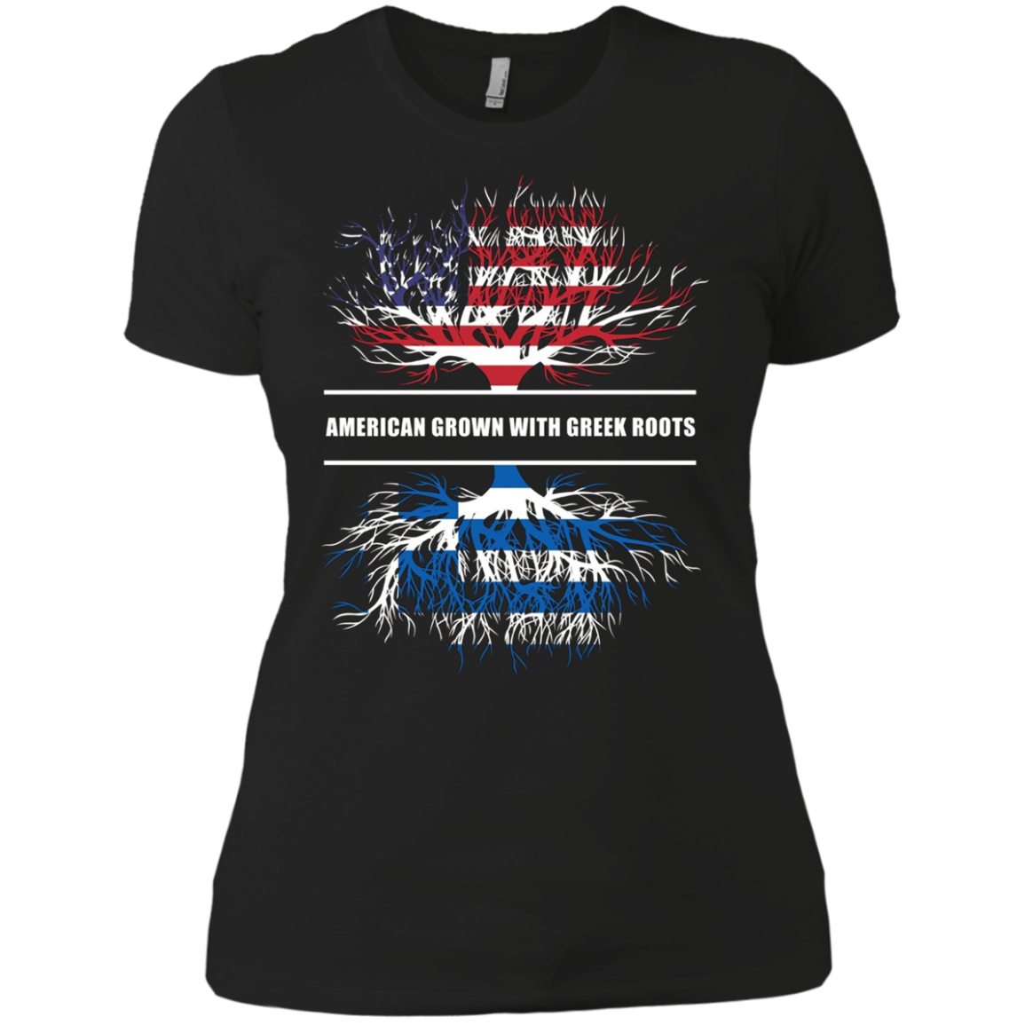 American Grown With Greek Roots T-Shirt Great Gift Tee