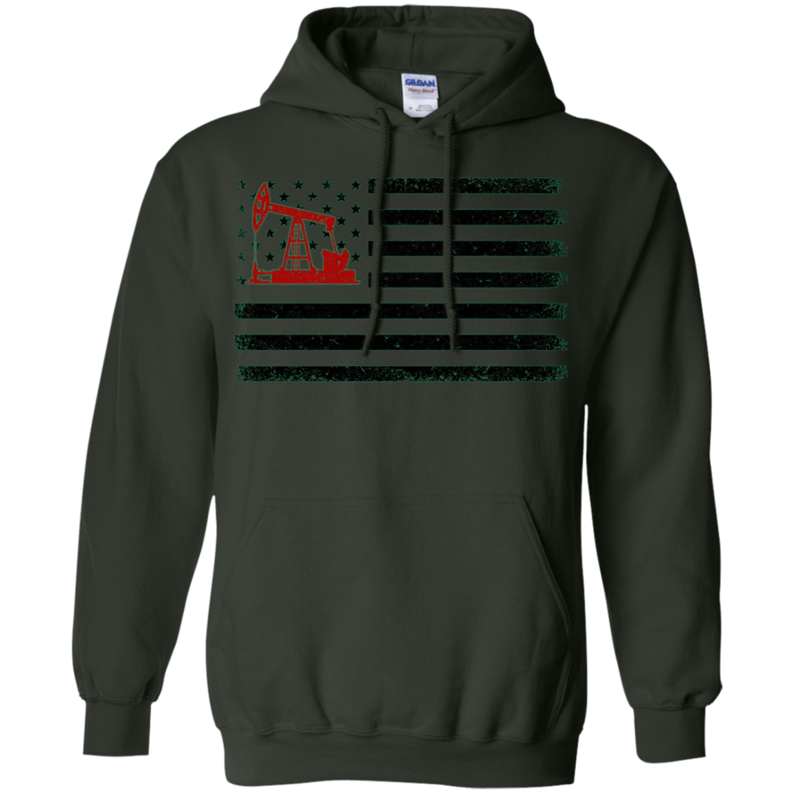 American Flag Oilfield T-Shirts - Oilfield Worker tee shirts