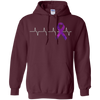 Image of ALZHEIMER'S ALWAYS IN MY HEARTBEAT TEE SHIRTS