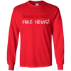 Image of Santa Fake News T-Shirt Trump Joke Funny Christmas Gift