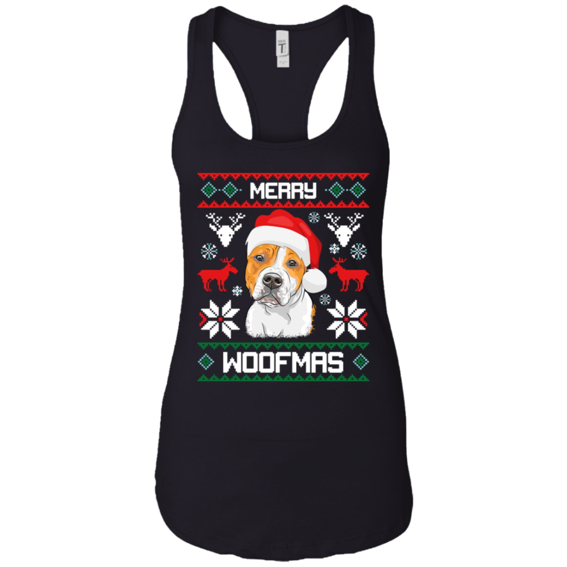 Amstaff Merry Woofmas Christmas Gift T-Shirt