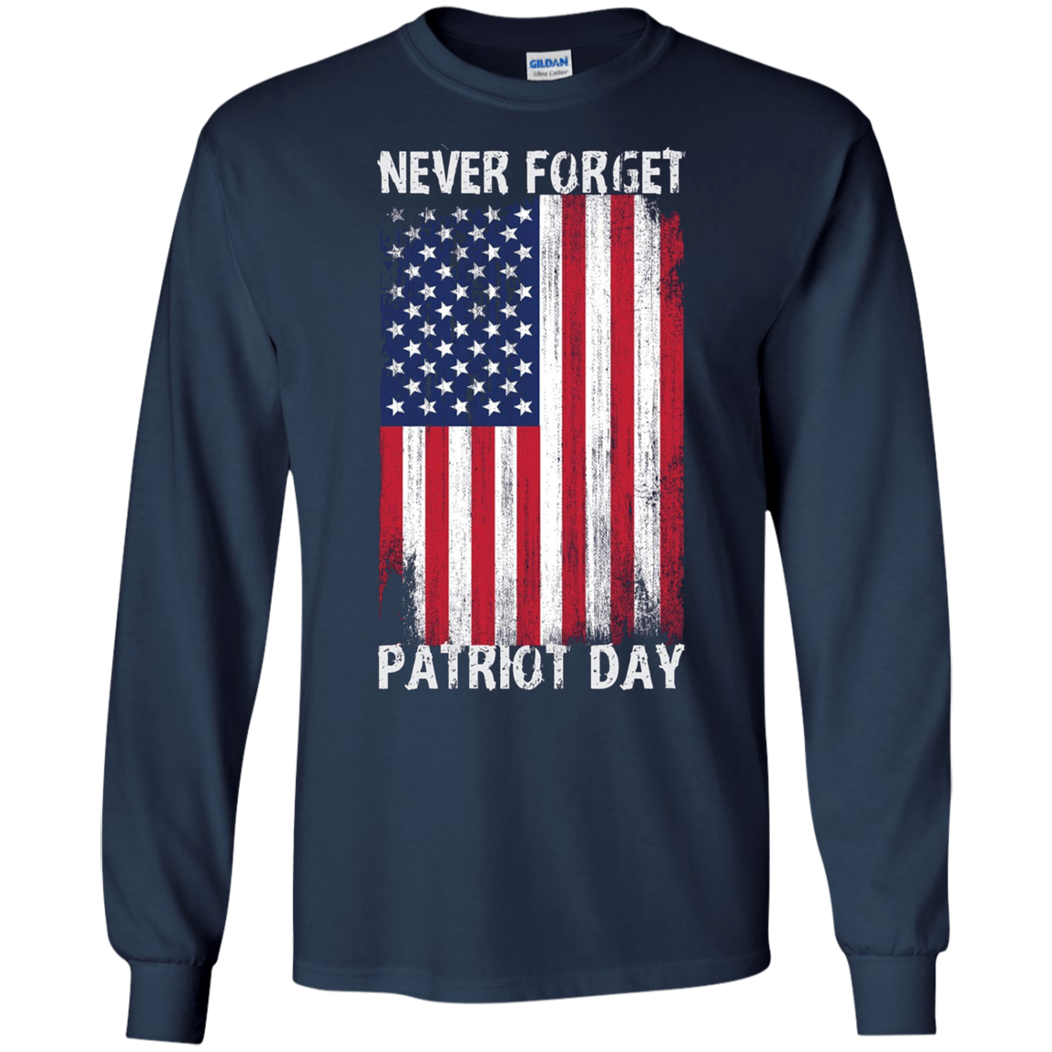 American Flag Never Forget 9/11 T-Shirt - Patriot Day Tee