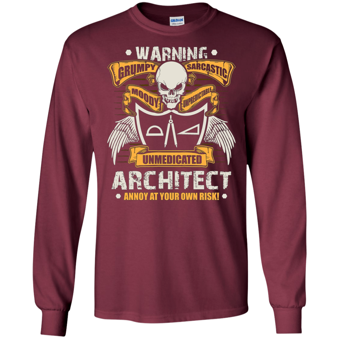 Architect Long Sleeves Grumpy Sarcastic Architect Apparel