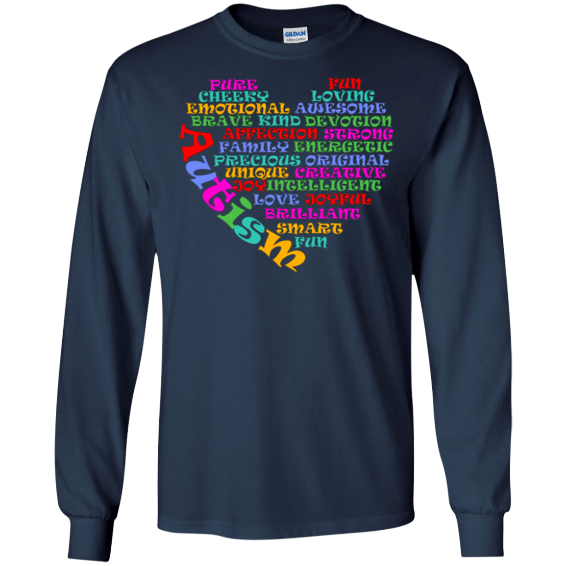 Autism Heart Shape Shirt - Womens Mens Kids