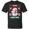 Image of American Bulldog Merry Woofmas T-Shirt Christmas