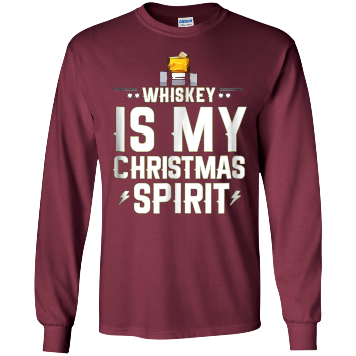 Christmas Spirit shirt Whiskey Is My Christmas Spirit