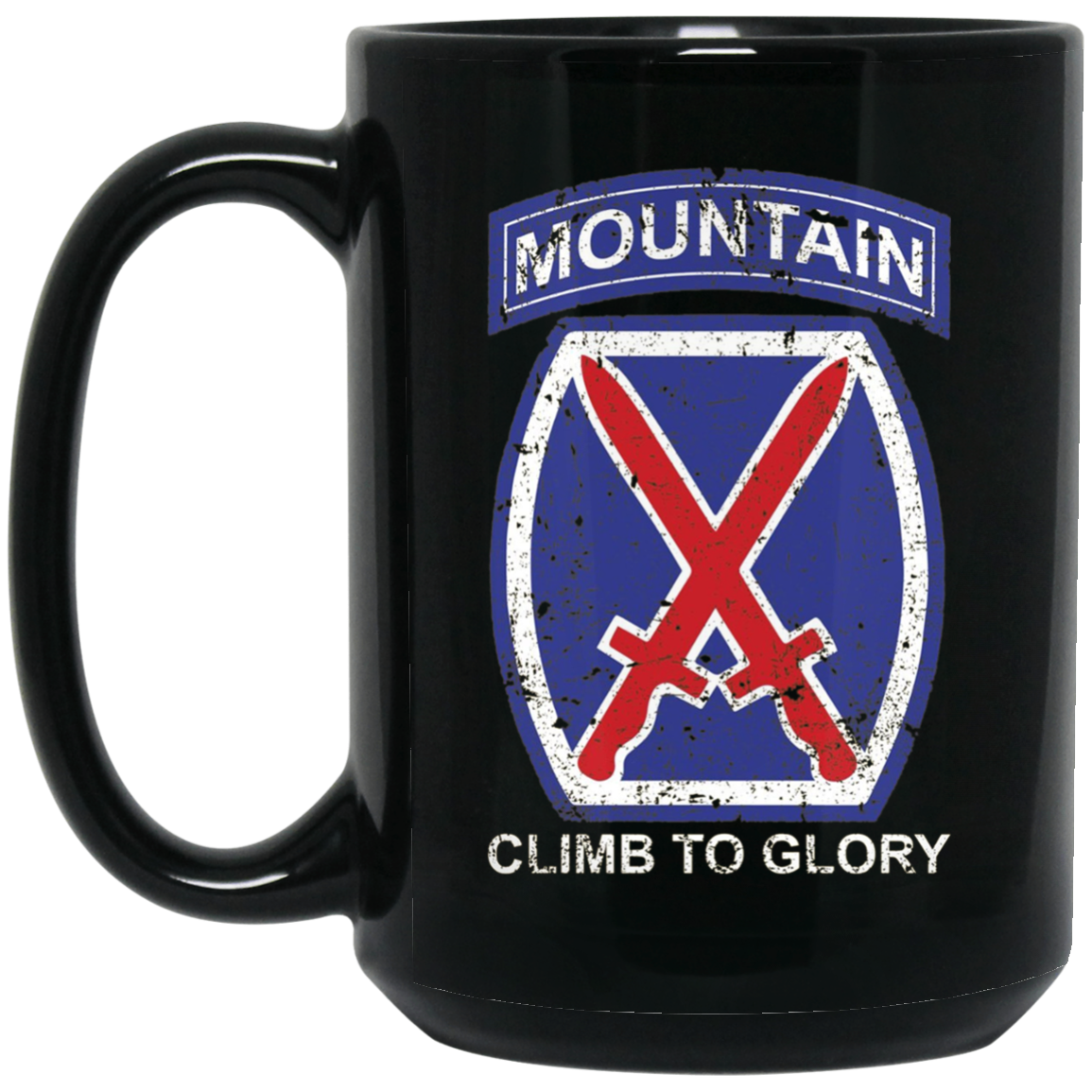 10th Mountain Division T Shirt Climb To Glory - 20324