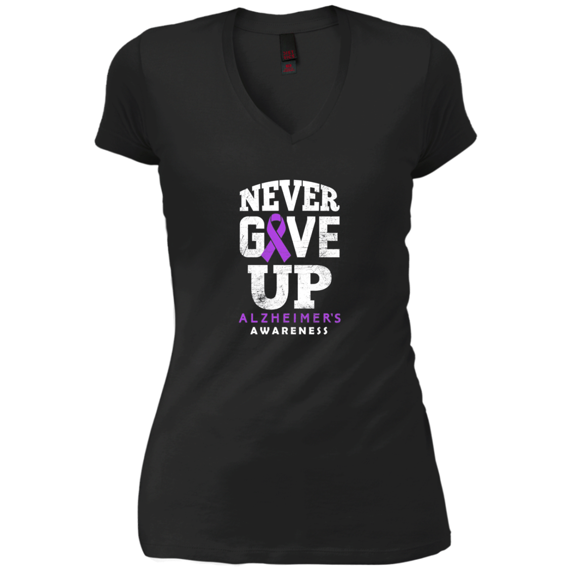 Alzheimer's Awareness Never Give Up Long Sleeve T-Shirt