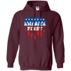 Image of America First USA T Shirt with the American Flag