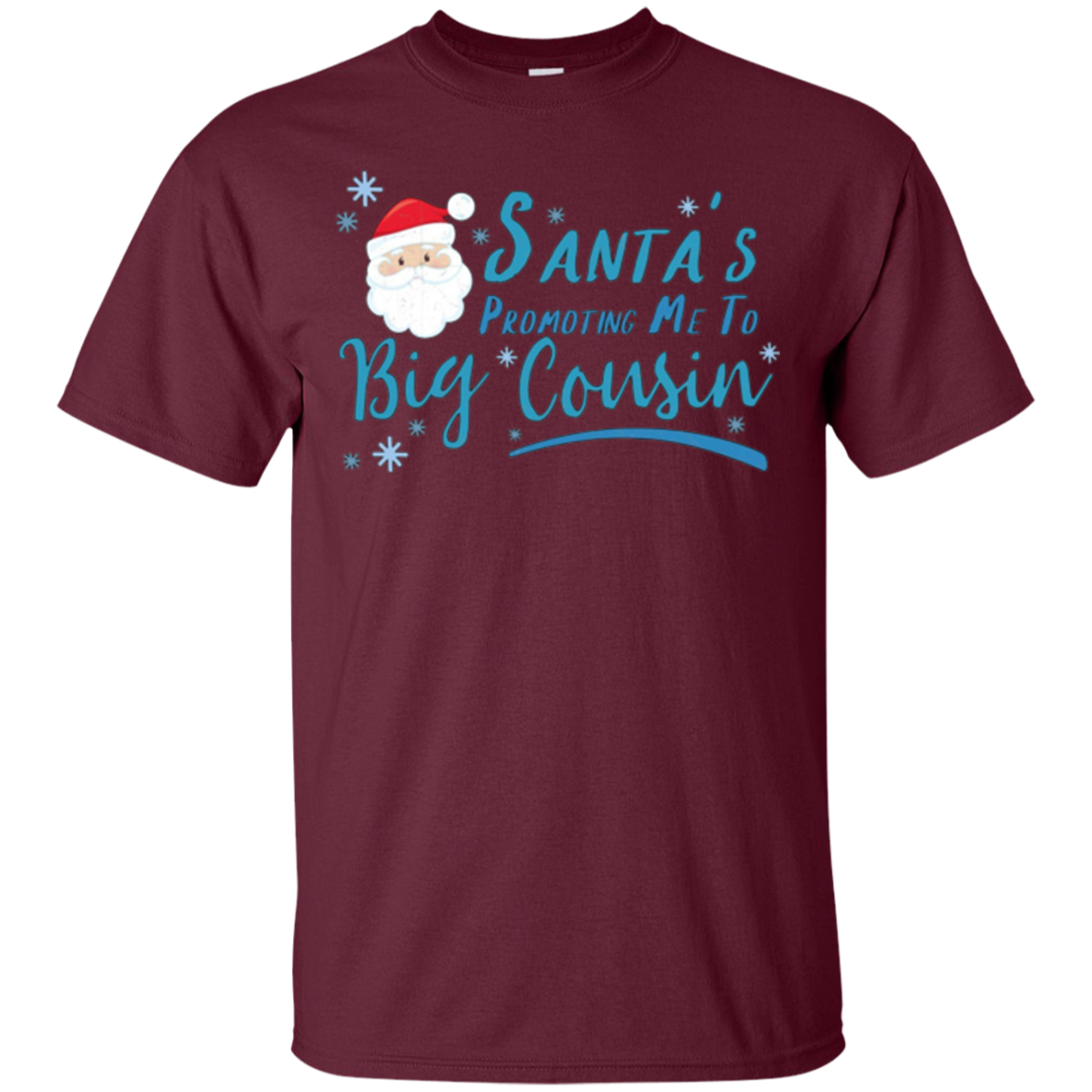 Santa's Promoting Me To Big Cousin Christmas Reveal Xmas Tee