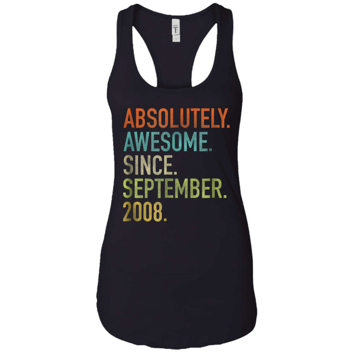 Absolutely Awesome Since September 2008 10th Birthday Shirt