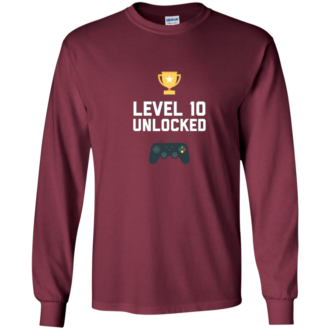 10th Birthday Shirt Gift 10 Year Old Level Up Gamer Tshirt